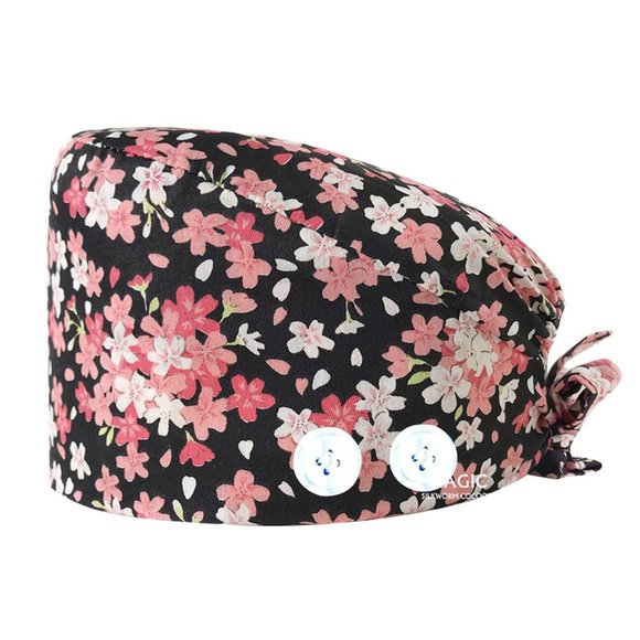 NEW - Adjustable Working Caps, Surgical Hat with Buttons - Picture 3 of 4